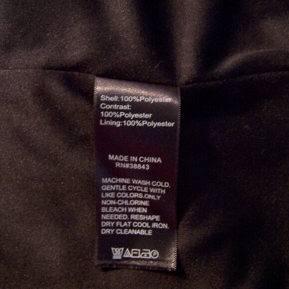 Sam Edelman Black Floral Dress Womens Sz 6 Shift 3/4 Bell Sleeves Lined V-Neck - Picture 11 of 11